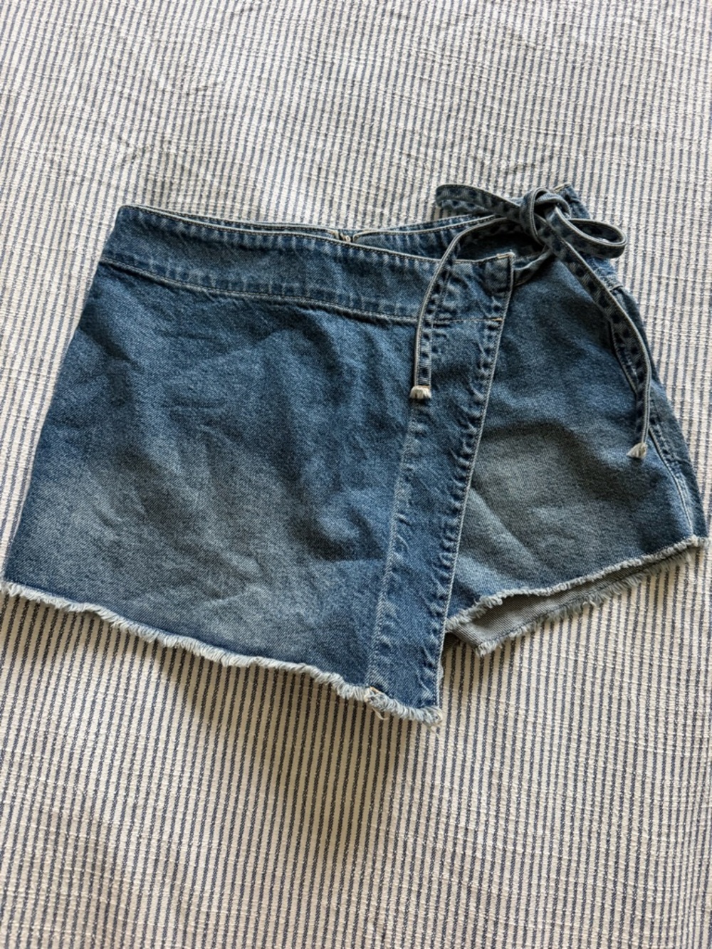 We The Free Denim Wrap Skort - Blue